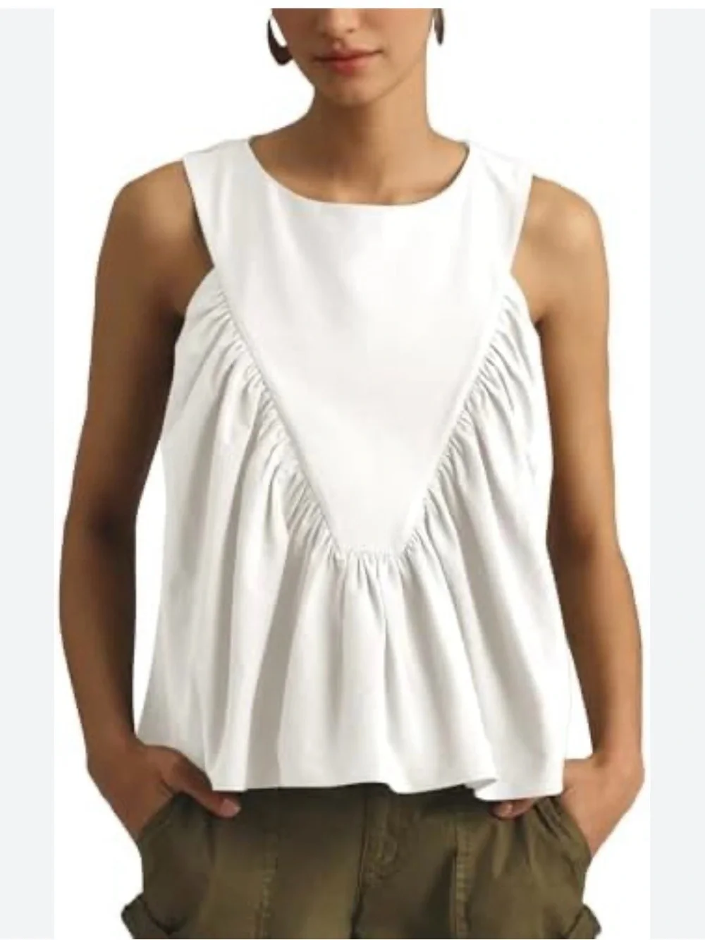 Mare Mare Shirred Swing tank Anthropologie - Picture 2 of 4